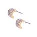 Star Rhinestone Geometry Copper Zircon Earrings Set -  