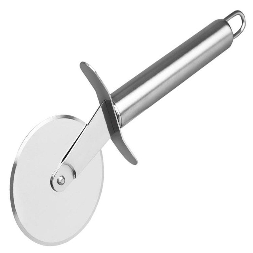 [28 OFF] Stainless Steel Pizza Cutter Pizza Cutter Cutlery Knife Rosegal