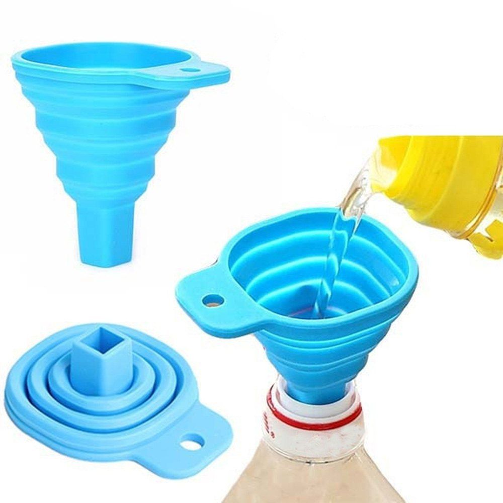 [38 OFF] Retractable Funnels Home Kitchen Funnel Convenient Storage Rosegal