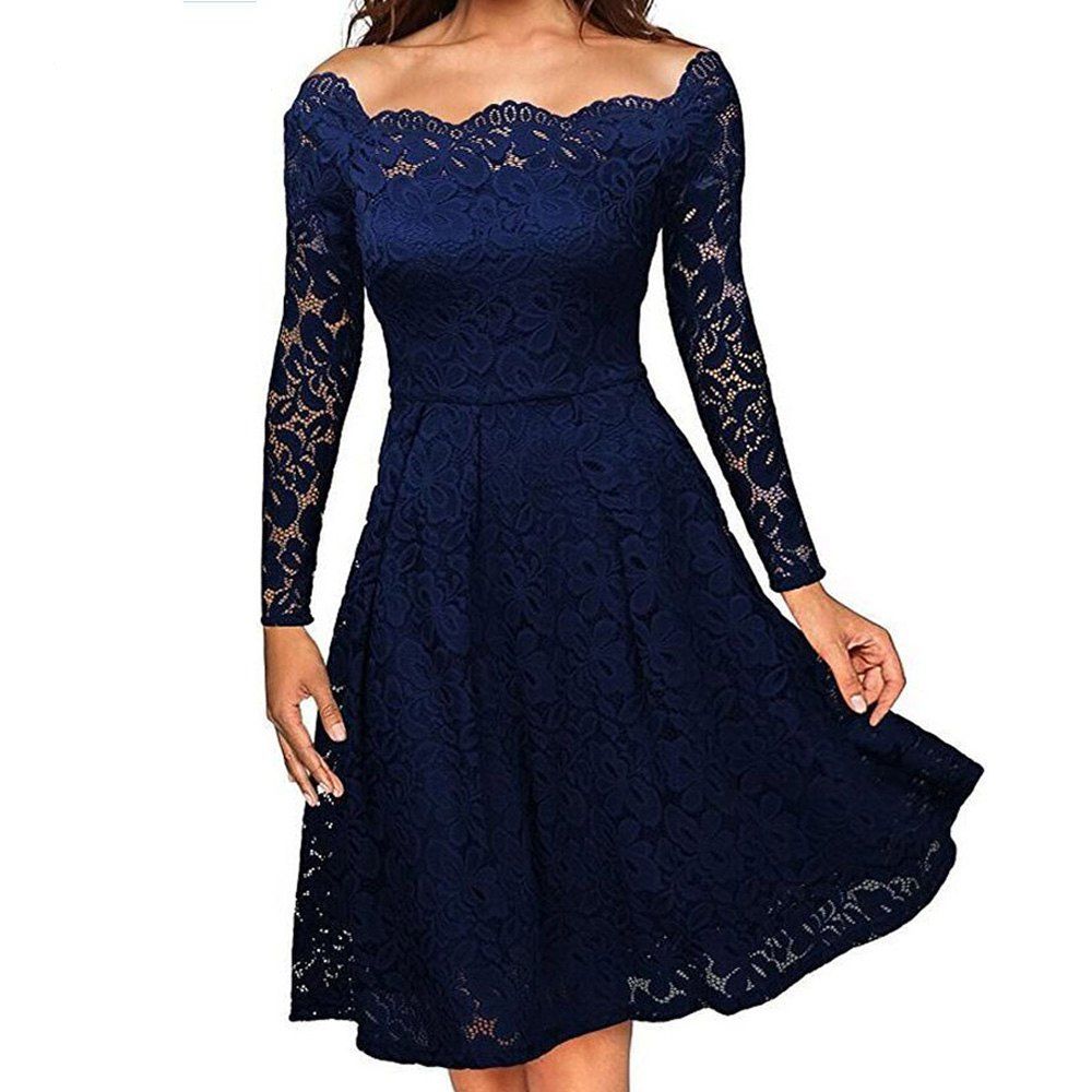 formal swing dress with sleeves