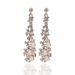 Women Girls Fresh Cute Style Jewelry Diamond Pearl Long Drop Earrings -  