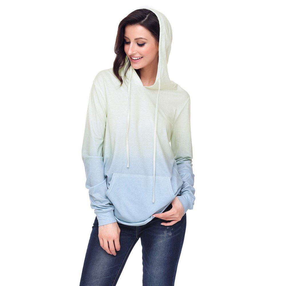 Casual Ombre Hoodie Sweatshirt [33 OFF] Rosegal