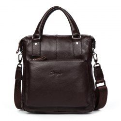 Genuine Leather Men'S Messenger Shoulder Bag Gentleman Business Bag Real Leather Men Crossbody Bag Brand Fashion Handbag
