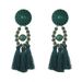 New Fashion Jewelry Vintage Ethnic Style Dangle Hanging Drops Tassels Earring For Women With Rhinestone Charm -  