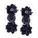 Handmade Stereo Flower Rhinestone String Beads Long Earrings -  