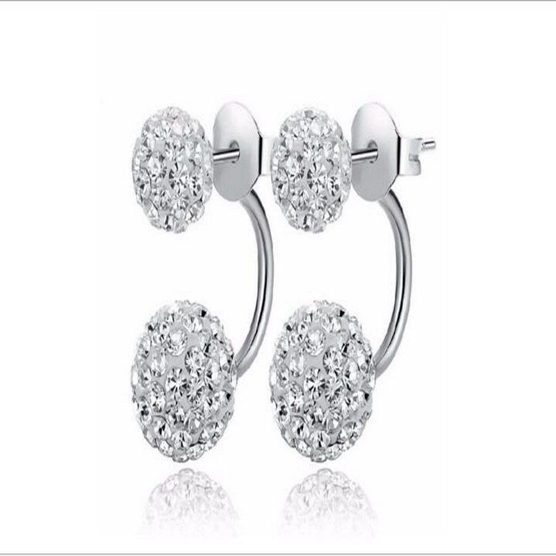 

Allergy-Free Silver-Plated Bright Earrings