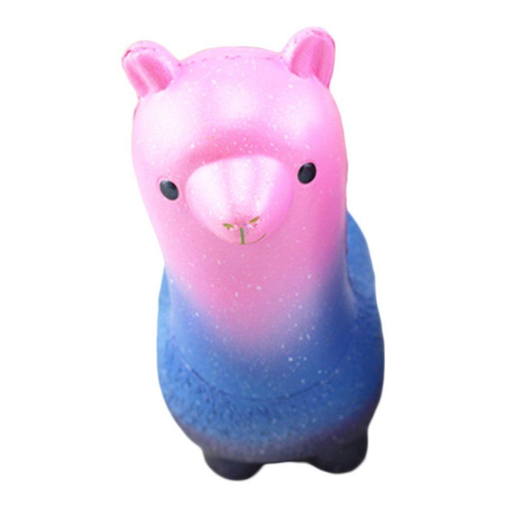 rainbow alpaca squishy