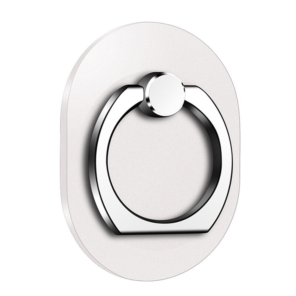 

Oval 360 Degree Mobile Finger Ring Holder Mobile Phone Stand, Silver