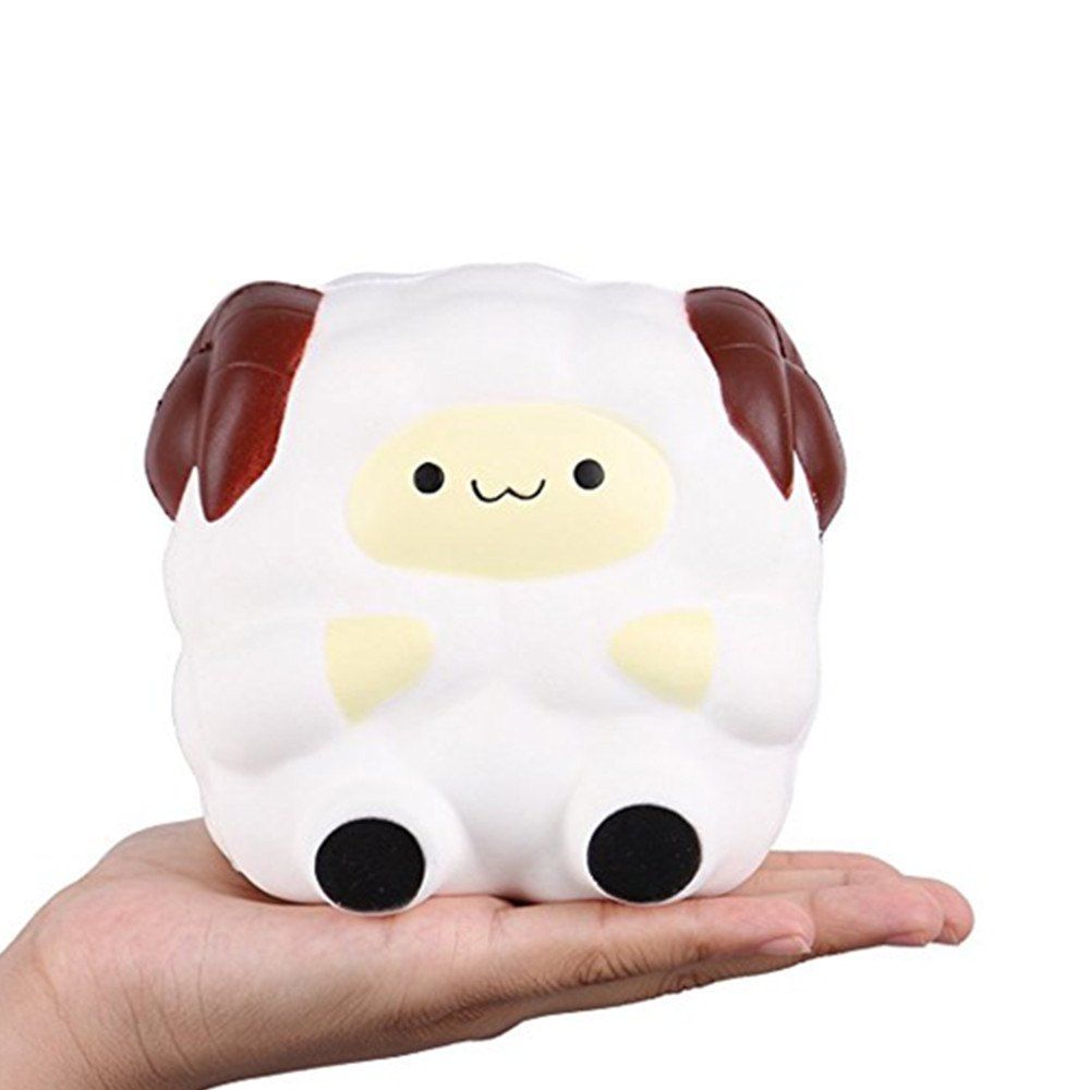 

Squishies Kawaii Blue Lamb Cream Scented Slow Rising Decompression Squeeze Toys Children Simulation Cute Sheep Style, White