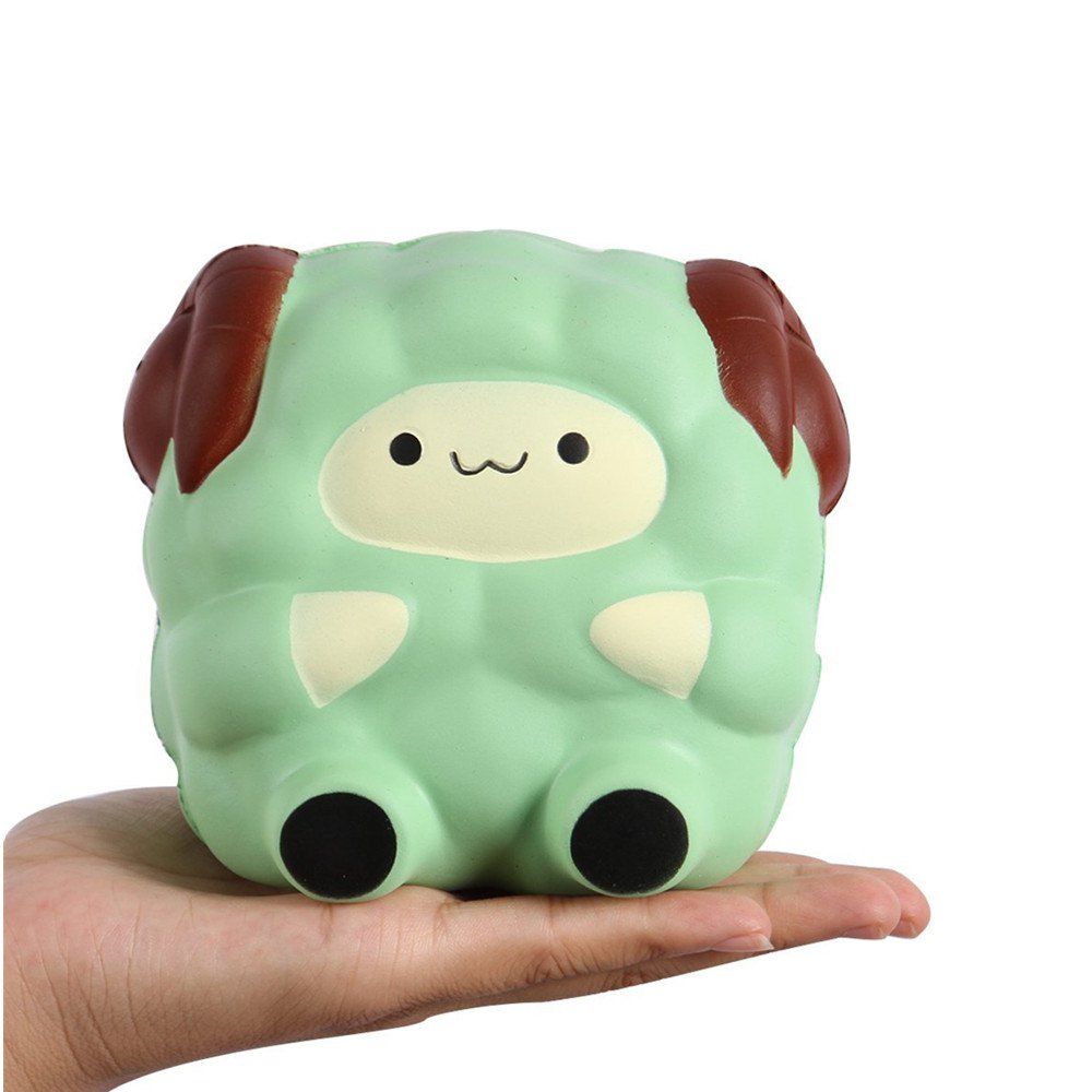 

Squishies Kawaii Blue Lamb Cream Scented Slow Rising Decompression Squeeze Toys Children Simulation Cute Sheep Style, Green