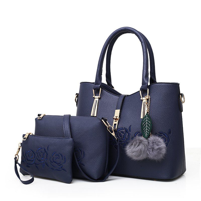 2018 Mom Bag Large Package Of Capacity Atmospheric Portable Mom Bag Large Package Of Capacity Atmospheric Portable Shoulder Three Piece Middle