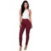 Skinny Solid Color Long Pants -  