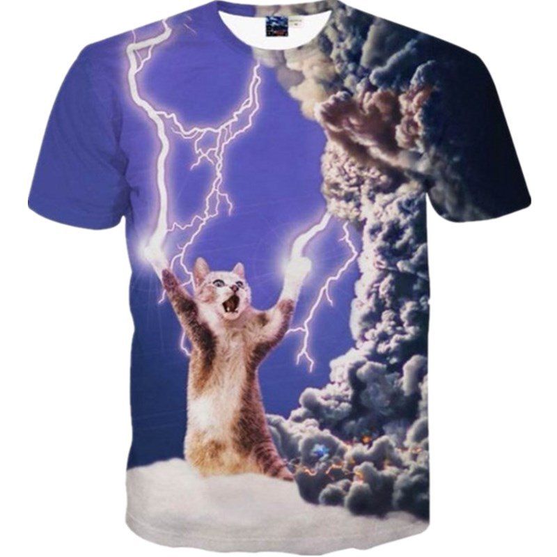 lightning cat shirt