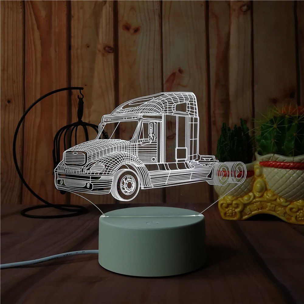 38 Off 3d Truck Head Night Light Plug Led Stereo Bedroom Bedside Affordable 3d Truck Head Night Light Plug Led Stereo Bedroom Bedside Lamp