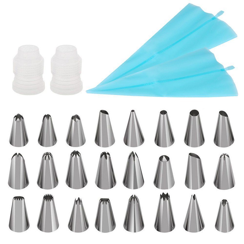 43 Off 28 Pcs Cake Decorating Tips Kit Including 24 Stainless