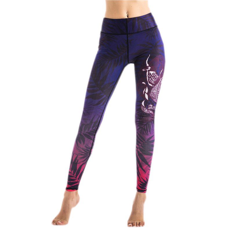 high waisted printed leggings