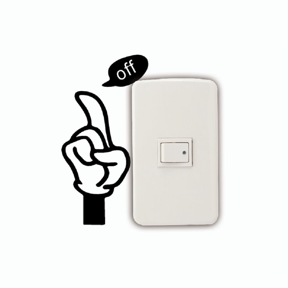 [39 OFF] DSU Creative Save Electricity Light Switch Sticker Funny