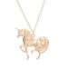 Fashion Unicorn Pendant Necklace Simple Charm Birthday Gift for Woman -  