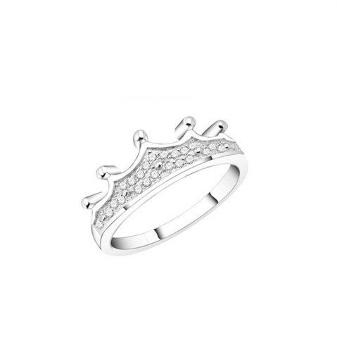 silver 9 womens crown tiara rings exquisite gold plated princess size 11 promise ring