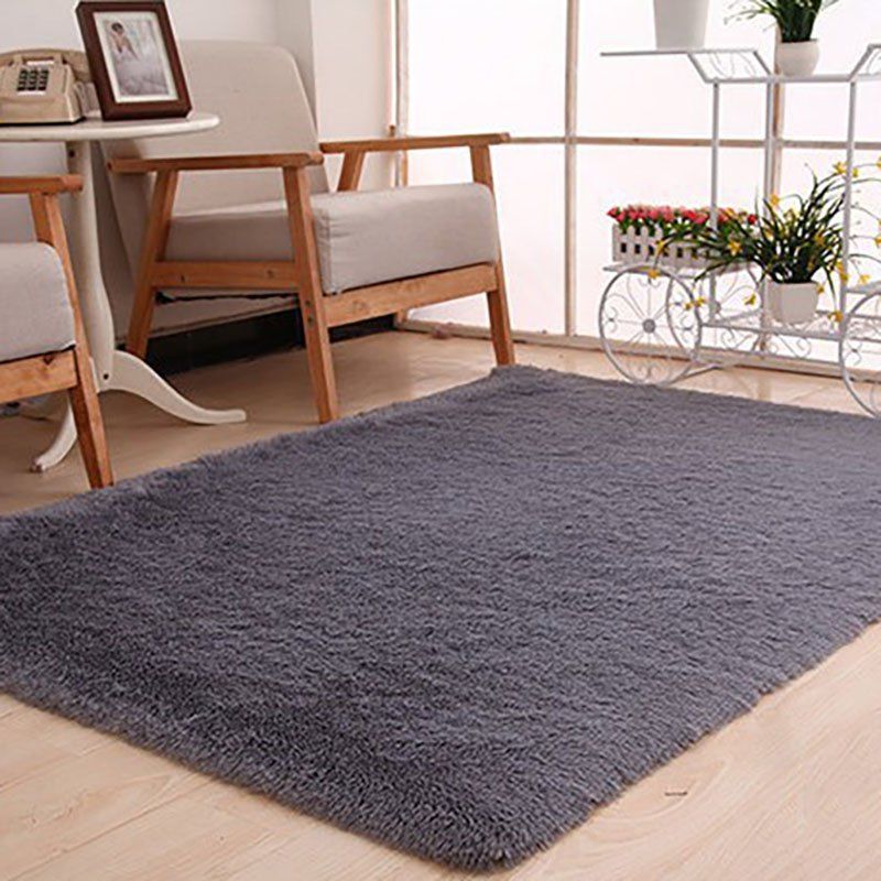 

DIHE Gloria Footcloth Door Mat Yoga Round Supple, Silver gray