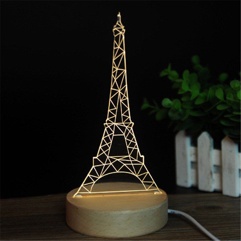Creative 3d Ferris Wheel Night Light Table Lamp Bedroom Decoration With Little Girl Gift