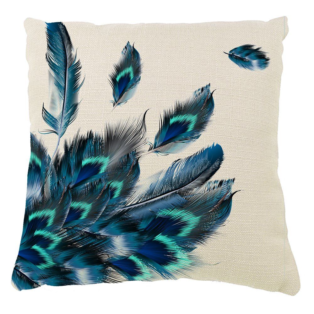 42 Off Peacock Feather Pillow Covers Classical Decorative Hand