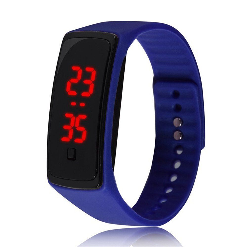 

V5 Fashion LED Digital Watch Children Silicone Wristwatch, Blue