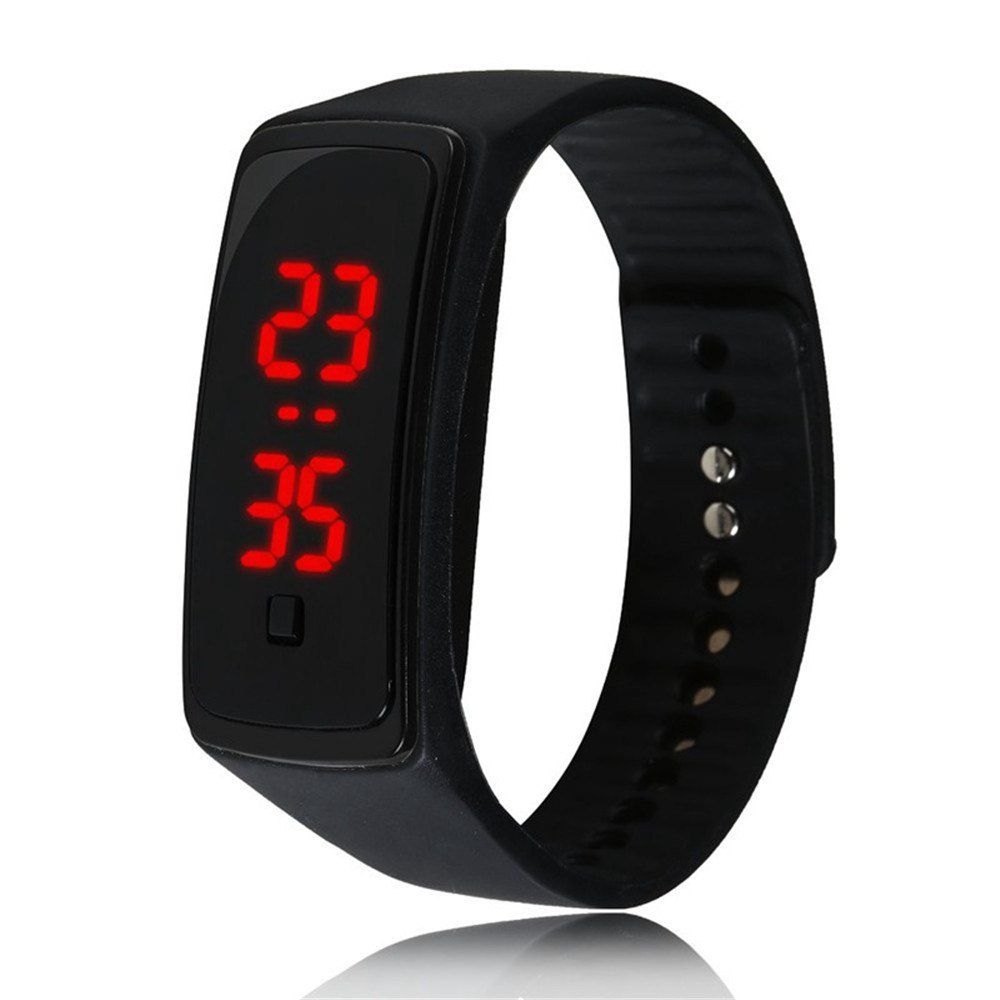 

V5 Fashion LED Digital Watch Children Silicone Wristwatch, Black