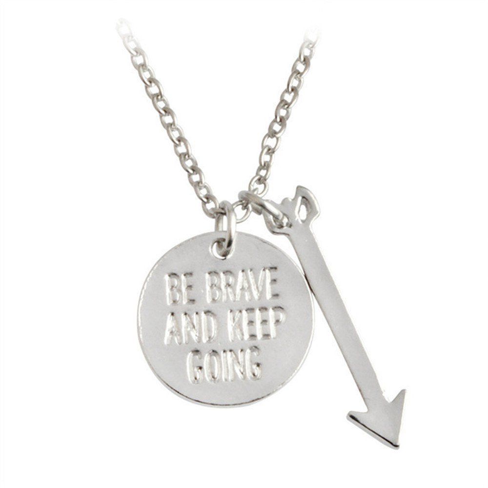 

The New Trend of Men's Coin Arrow Necklace500, Silver