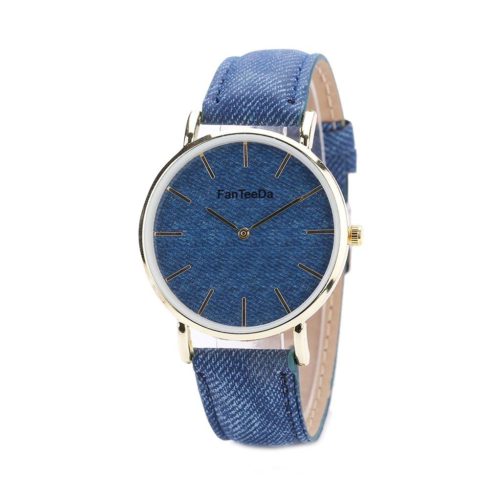 

Fanteeda FD086 Women Fashion Round Case Quartz Watch, Blue