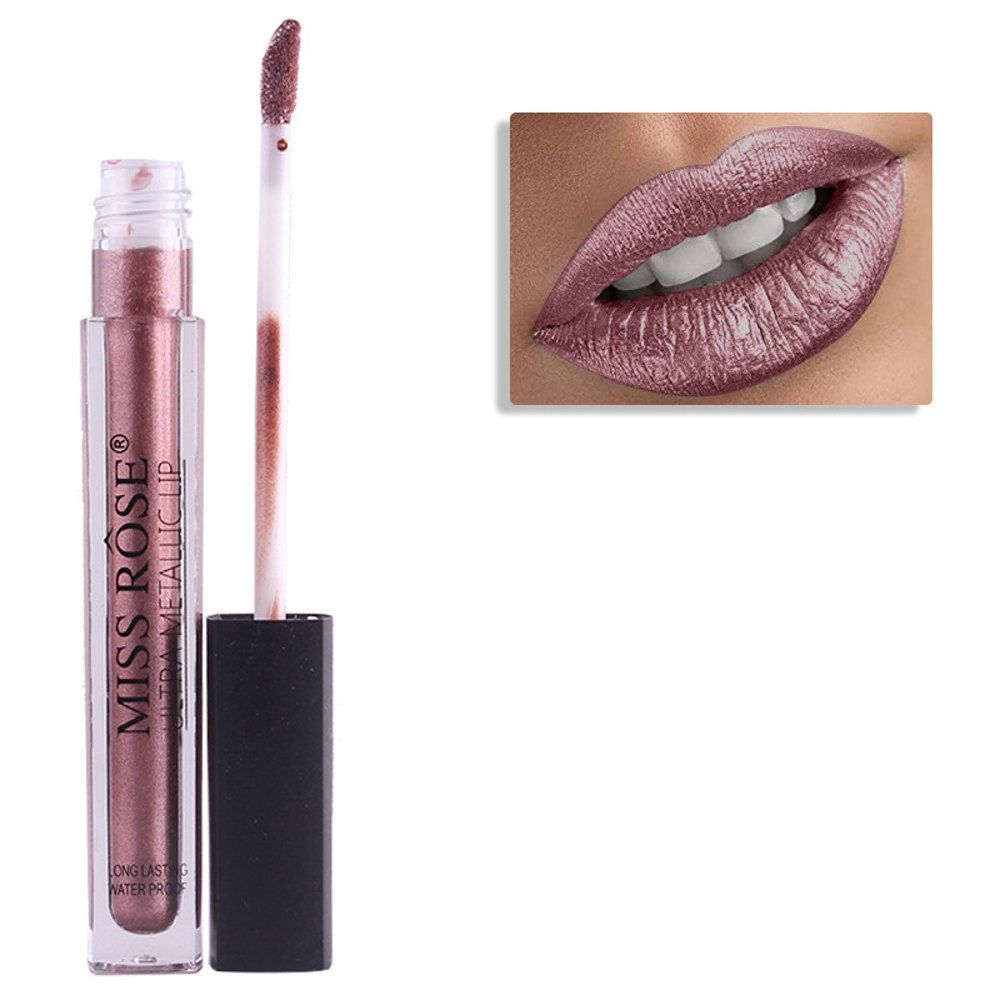 

MISSROSE 7701 - 027M Metal Color Metallic Waterproof Lip Glaze Gloss, 36#