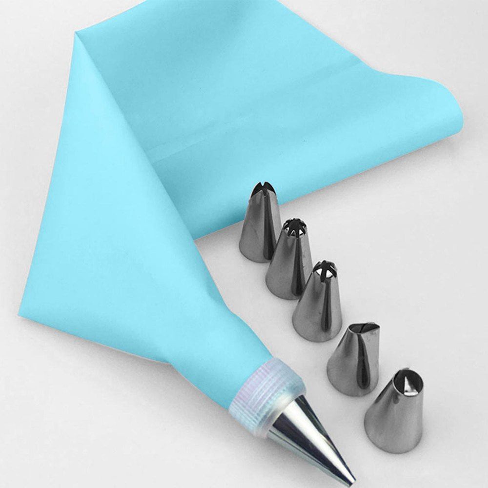 [50% OFF] 8 Pcs Stainless Steel Icing Tips Nozzles Silicone Piping ...