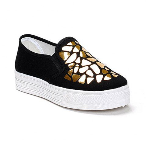 Discount Women Sequined Canvas Shoes Casual Slip-on Sneakers  