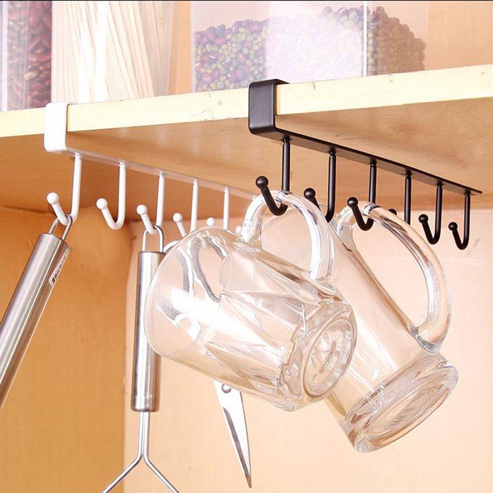 

Cupboard Wardrobe Holder Kitchen Storage Rack, White