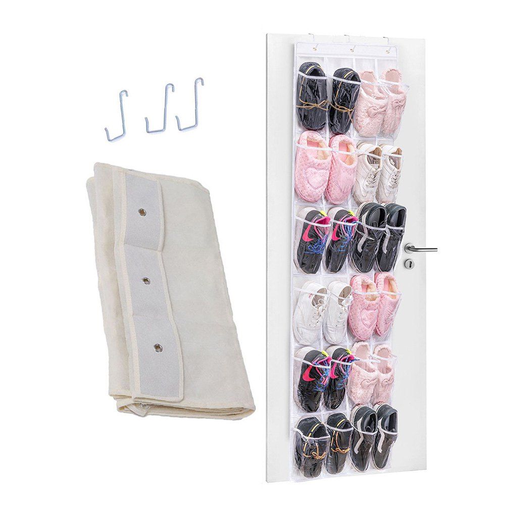 40 Off 24 Pocket Door Closet Hanging Shoes Storage Bag Rosegal Best 24 Pocket Door Closet Hanging Shoes Storage Bag