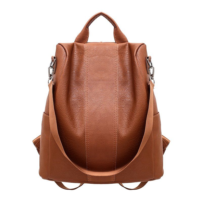 [26% OFF] Wild Back Dual-Use Handbags College Soft Leather Anti-Theft ...