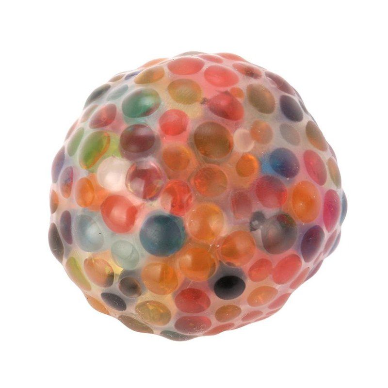 

Jumbo Squishy Spongy Rainbow Ball Squeezable Stress Toy Stress Relief for Fun, Multi-a