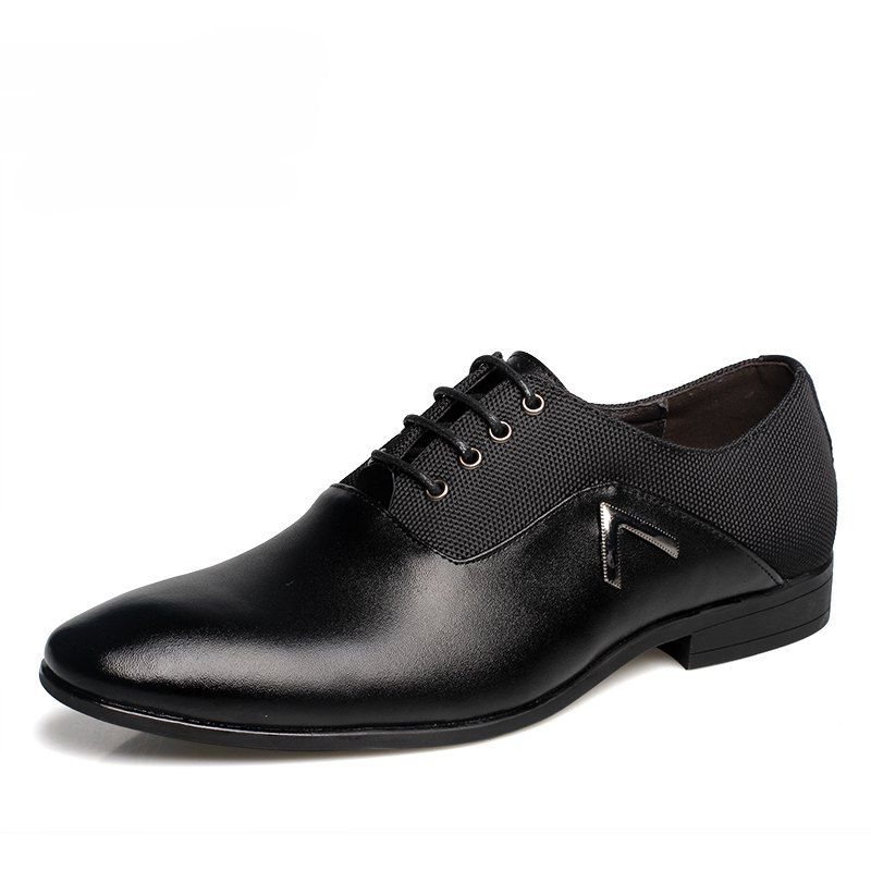 

Men Classic Business Soft Pointed Toe Dress Shoes, Black