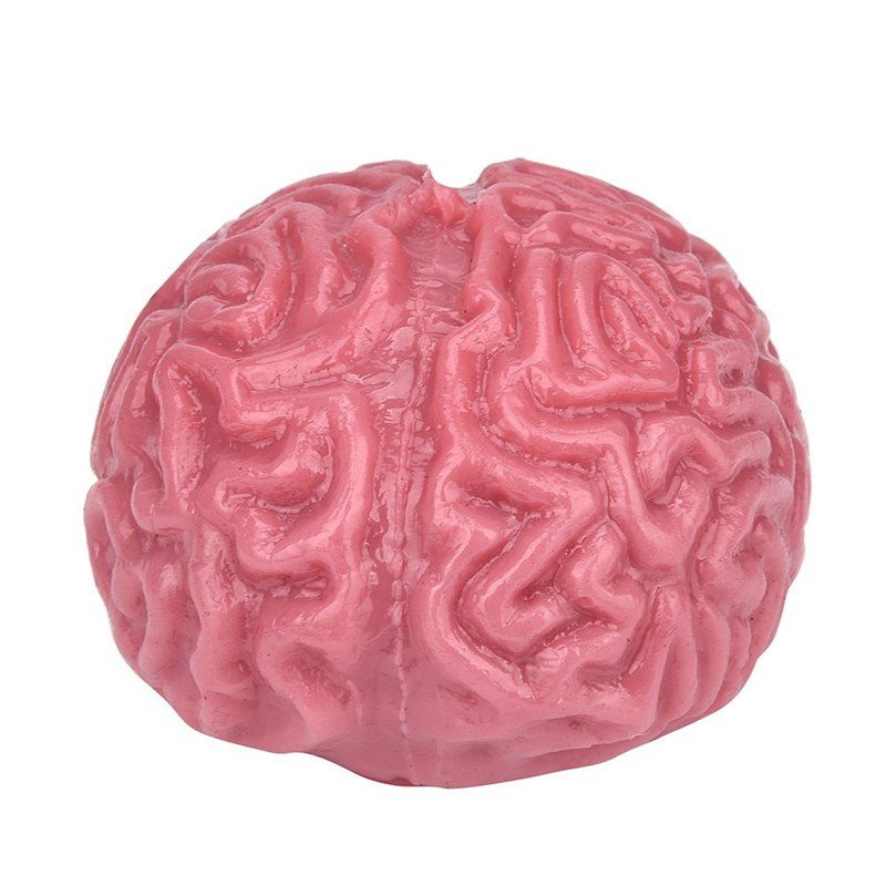 

Jumbo Squishy Brain Squeezable Fun Relieve Stress Ball Cure Toys, Pink rose