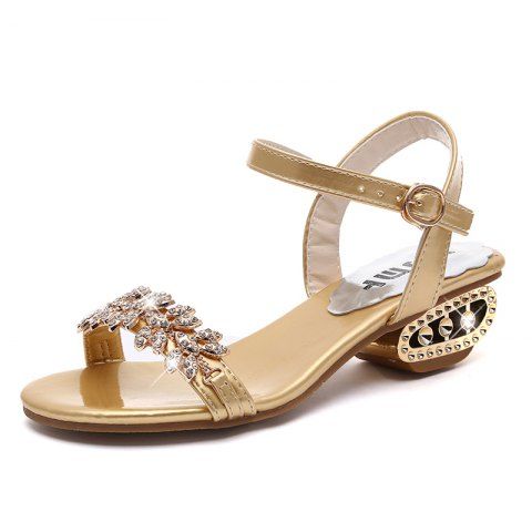 gold closed toe flat sandals