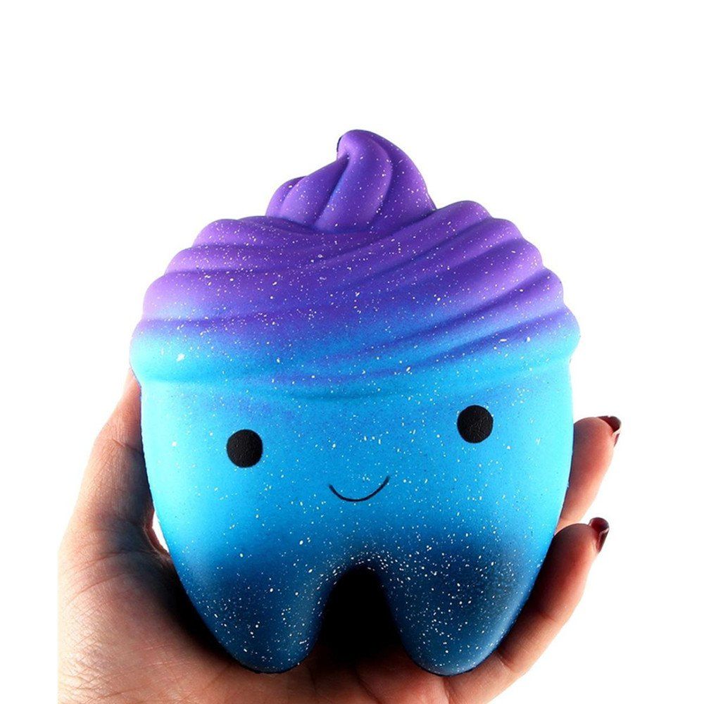 

Cake Cream Scented Slow Rising Jumbo Squishy Cute Toy Stress Reducing Gift, Royal blue