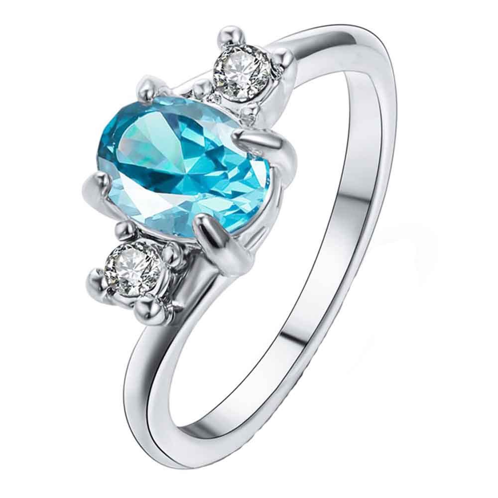 

The New Model Simple and Stylish Sapphire Ring, Silver