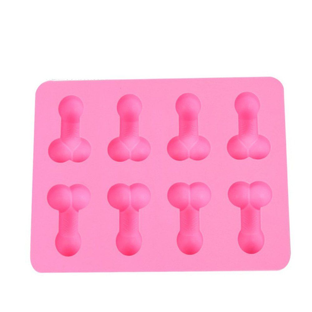 

The New 8 Even Taste Silicone Cake Chocolate Biscuits Ice Tray Mold, Pink