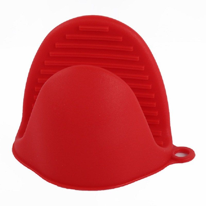 

High Temperature Resistant Insulation Hot Skid Baking Oven Glove, Lava red