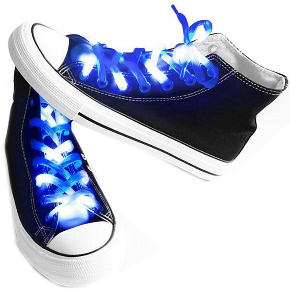 

LED Shoelaces for Party Dancing Hip Pop Running Decorations, Blue ribbon