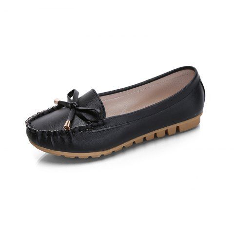 Butterfly Peas Shallow Mouth Shoes - Black - 40 Butterfly Peas Shallow Mouth Shoes - Black - 40