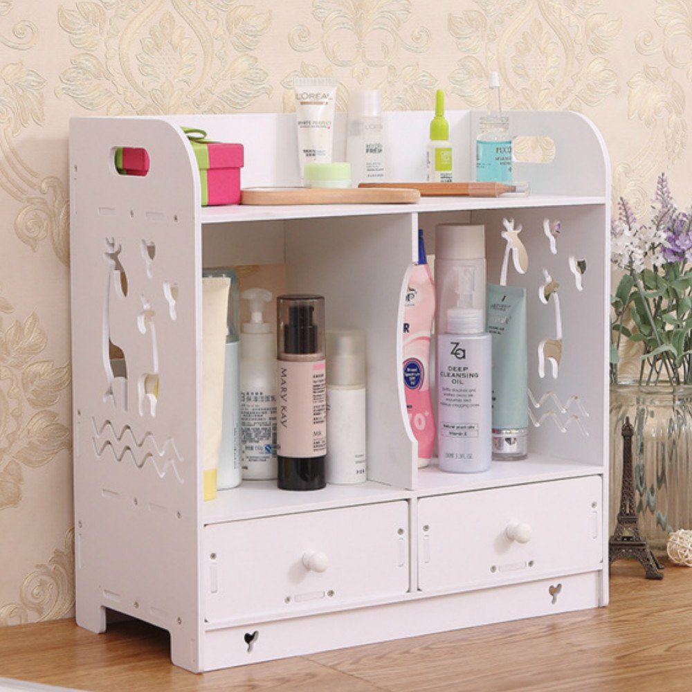 36 Off Pvc Cosmetics Dresser Drawers Storage Box Rosegal