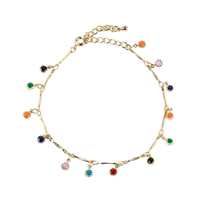 

Fashionably Decorated Elegant Anklet, Multi