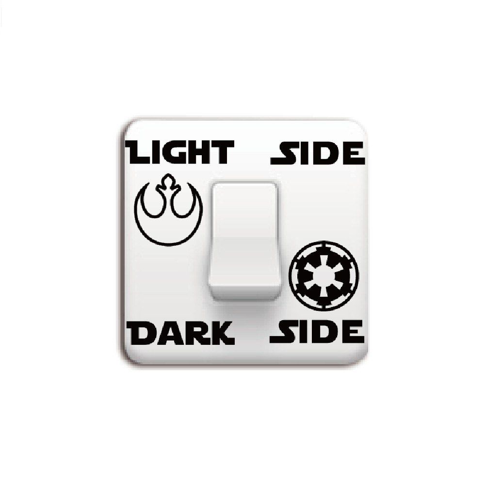 

Creative Vinyl Star Wars Fashion Switch Cartoon Sticker Living Room Wall Mural, Black