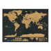 Carte du Monde de Luxe Noir Edition 82,5 x 59,4 cm - Noir 